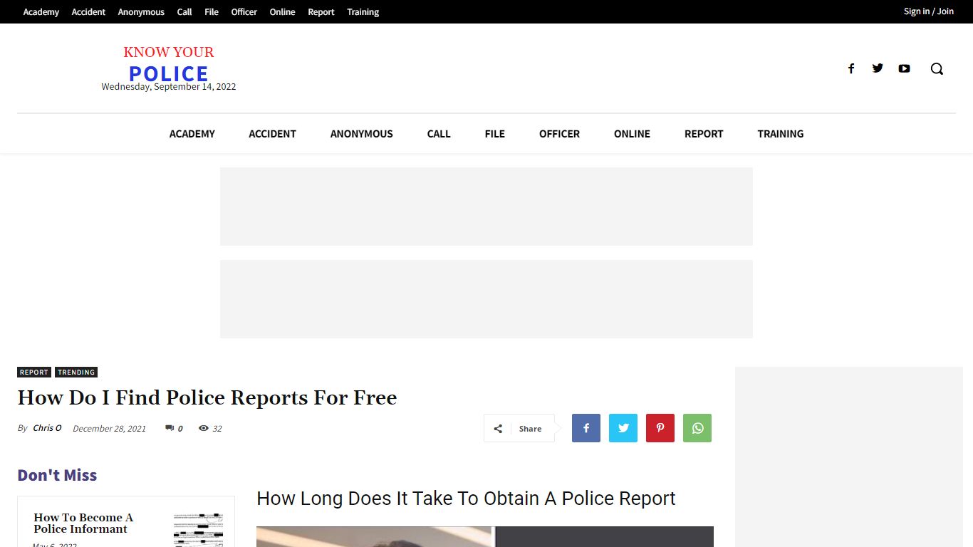 How Do I Find Police Reports For Free - KnowYourPolice.net